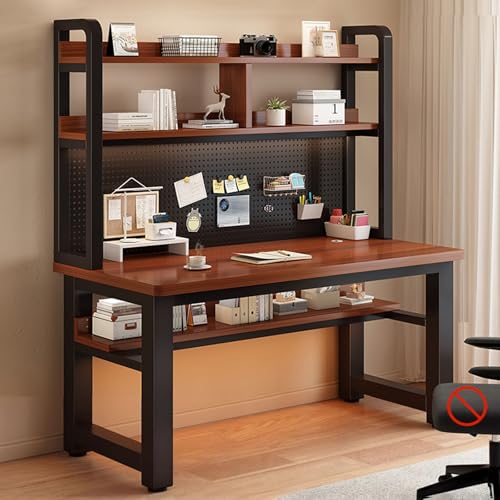 WYTTDBD 机 デスク 大人子供用 ゲーミングデスク パソコンデスク 勉強机 学習机 オフィスデスク ワークデスク 収納 デスクシェルフ付き 大容量 ペグボード 炭素鋼フレーム 耐荷重 ロータイプ 白 ダイニングテーブル pc L 140x60x169