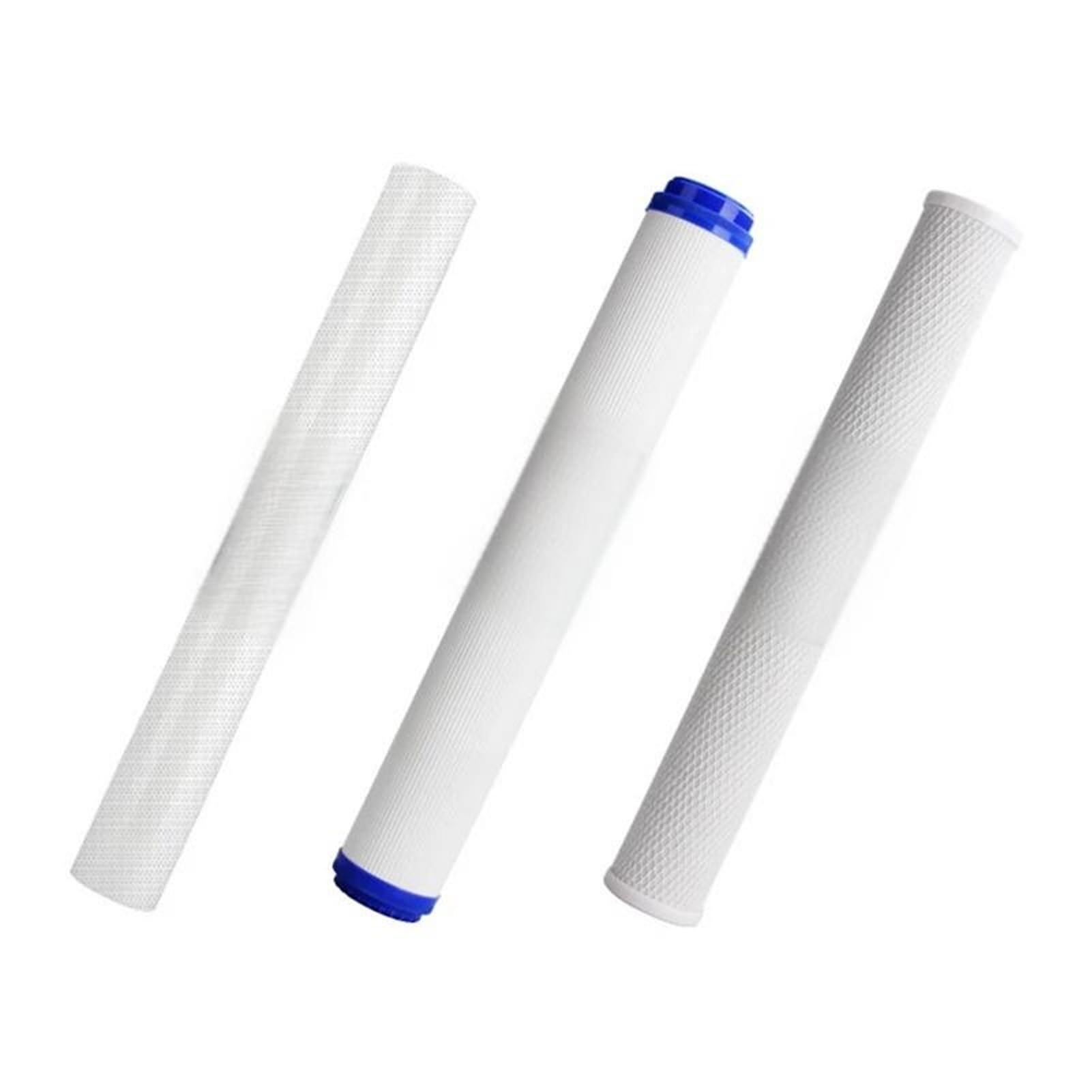 Purificador de agua de 20 pulgadas y 3 niveles con carbón activado granular de 1 micrón PPF/sedimento + UDF/GAC + bloque de carbón CTO (3 niveles) Fácil instalación, adecuado para uso en toda la ca