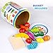 Kinderplay Juguetes de Madera Comida de Juguete para Niños Frutas y Verduras,...