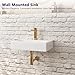 DeerValley DV-1WS0128 Wall Mounted Sink,Rectangular 18