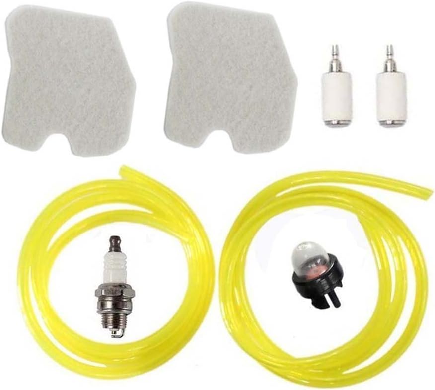 HURI Air Filter Fuel Line Primer Bulb Spark Plug Tune Up Kit for 545061801 Husqvarna 235 235E 236 236E 240 240E Chainsaw Jonsered CS2234 CS2238 CS2234S CS2238S