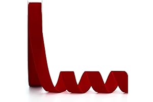 1 Red Velvet Ribbon: Enhance Your Creations with Elegance and Style