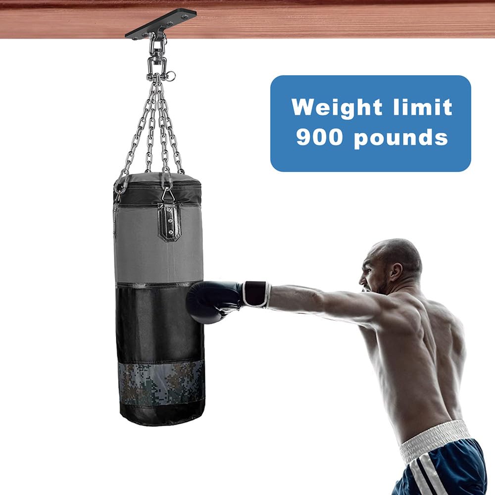 Kipika Soporte para Bolsa Pesada Montaje en Pared Colgador Giratorio Ajustable para Saco de Boxeo Gimnasio