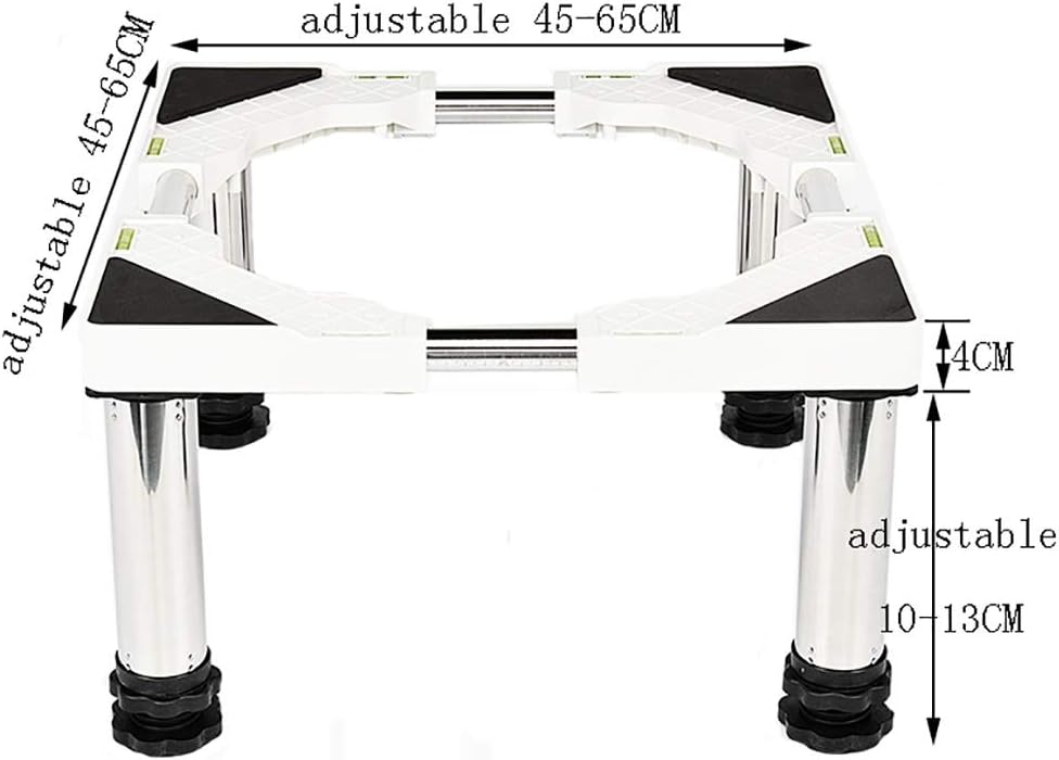 Stainless Steel Appliance Base Stand Universal Multi-Functional Adjustable Retractable for Refrigerator Washing Machine Stent