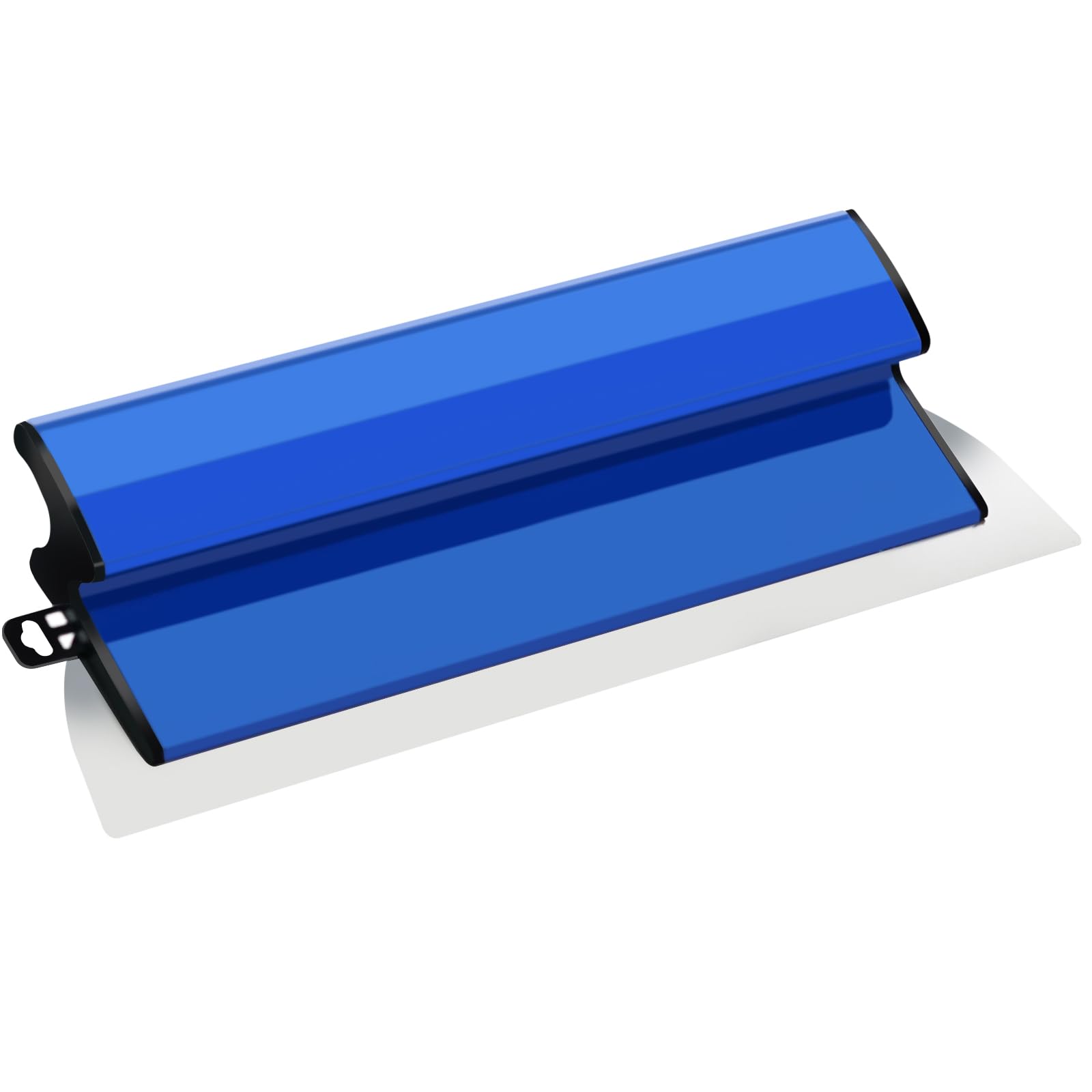 Spatola per superfici da 40 cm, in acciaio inox, lama liscia (0,45 mm) con protezione lama, strumento per grandi aree di lavoro, decorazione da parete, blu | Set di spatole professionali per superfici