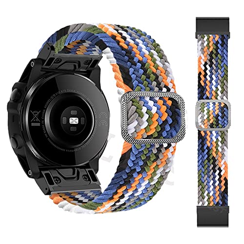 Bracelet nylon 26mm Garmin Fenix 6X Pro pour le sport outdoor