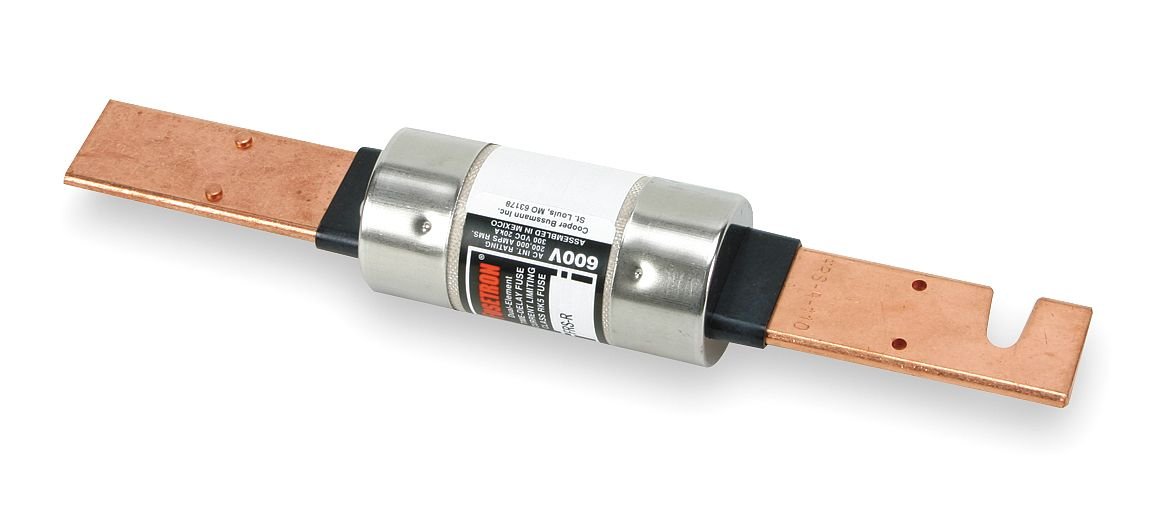 Bussmann FRS-R-200 (FRSR-200, BP/FRS-R-200) 200 Amp (200A) 600V Fusetron Dual Element Time-Delay Current Limiting Class RK5 Fuse, UL Listed