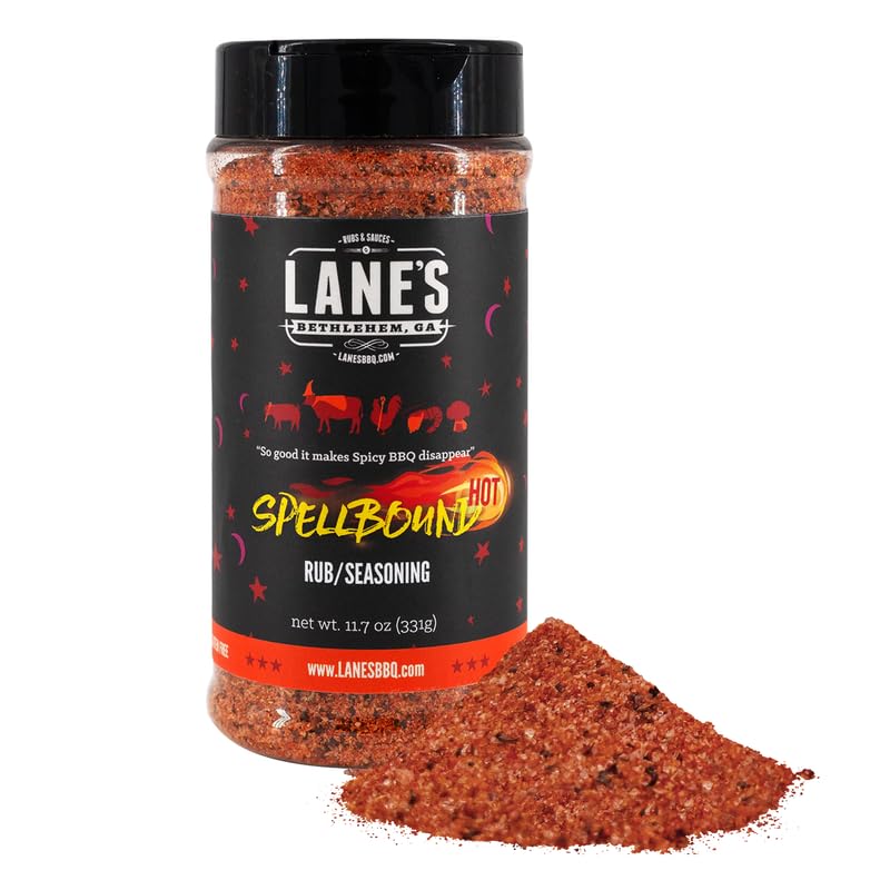 Lane's Spellbound - Condimento para frotar cerdo dulce y picante, condimento natural para frotar los glúteos, frotar costillas para ahumar y asar a