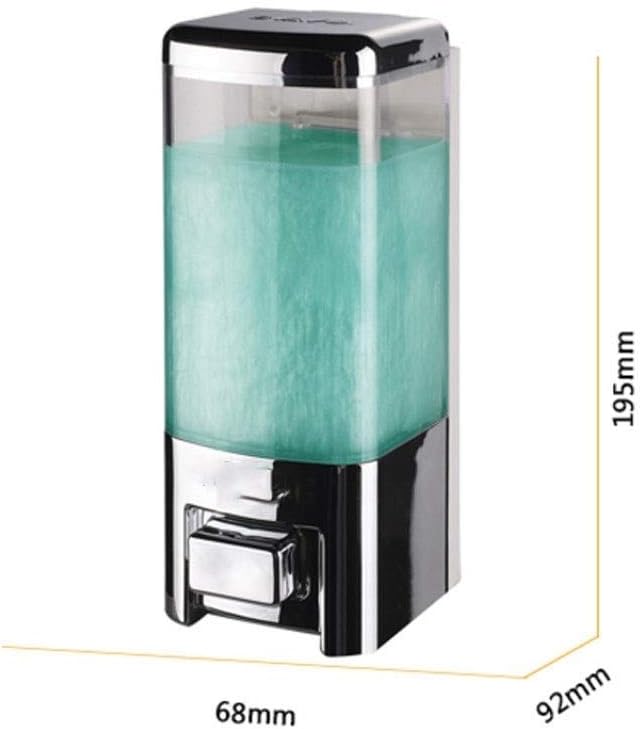 Soap Dispenser Large Capacity Wall Mounted Manual soap Dispenser Lotion Dispenser Multi-Color Available Soap dispensers(White,1ROOM)