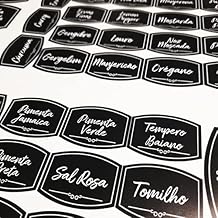 Kit 82 Etiquetas P/Alimentos E Pote Temperos Adesivo Preto