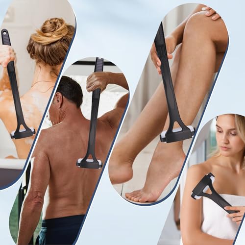 Lotion Applicator for Back, Back Lotion Applicator for Women, Elderly with 3PCS Replacement Foam Rollers, 18.31\'\' Back Sunscreen Applicator, Apply Skin Moisturizer, Cream, Ointment, Oil, Self Tanner