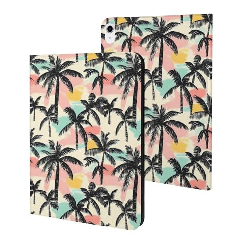 Housse iPad 10e génération rose style hawaïen, l'accessoire idéal pour lire au soleil