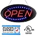 LED Open Sign, 19x10inch Upgrade Version Open Sign for Business Advertisement Board Electric Sign, Flashing & Steady Light, for Shop, Bar, Hotel, with UL Certification,Close Sign (71 inch Power Cable)