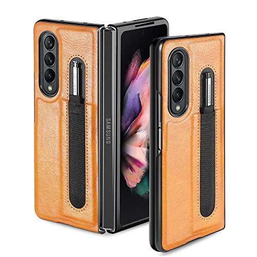 Étui en cuir pour téléphone portable Samsung Z Fold4 idéal pour le bureau et les voyages