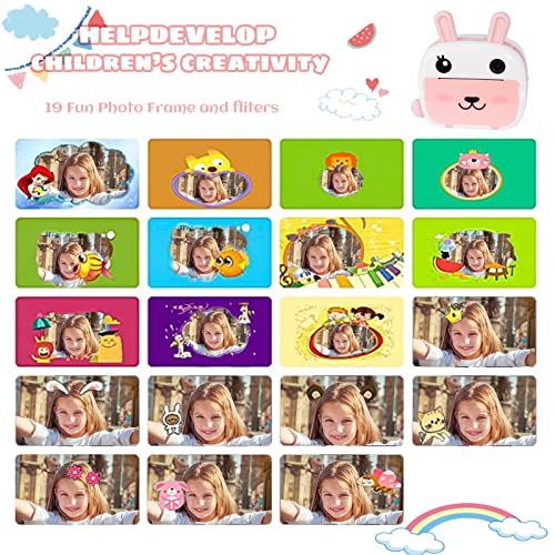 Jecaurs Instant Print Camera For Kids, Wifi Kids Camera With 32Gb Memory Card, Dual Lens, Print Paper, Color Pens Set, Kids Selfie Video Printable Camera For Girls And Boys Red #TOP5