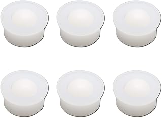 Quluxe 6 Pcs White Nylon Universal Ball Transfer Bearing Unit Table Conveyor Roller Ball, Plastic Anti-Rust Universal Ball