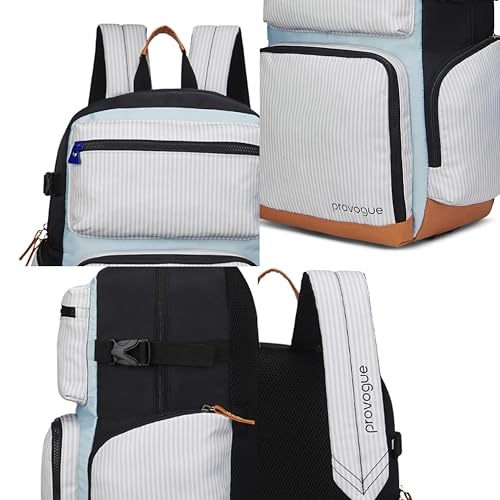 Image of Provogue Zuno 28 litres everyday backpack with 15.6 inch laptop compartment for men and women, stylish contemporary daily use college, office and outdoor bag | With organiser