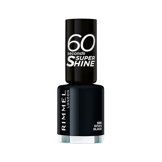 Rimmel London Esmalte de uñas, Tono 900 Ritas Black, 8 ml (Paquete de 1)