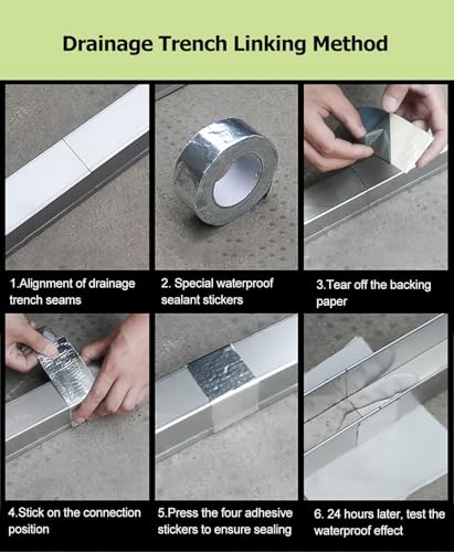 Grilles de drainage robustes extérieures de 2 m au fini géométrique soigné - 7