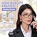 Kerecsen Reading Glasses 5 Pairs Fashion Ladies Readers Spring Hinge with Pattern Print Eyeglasses for Women (5 Grey, 3.0, x)