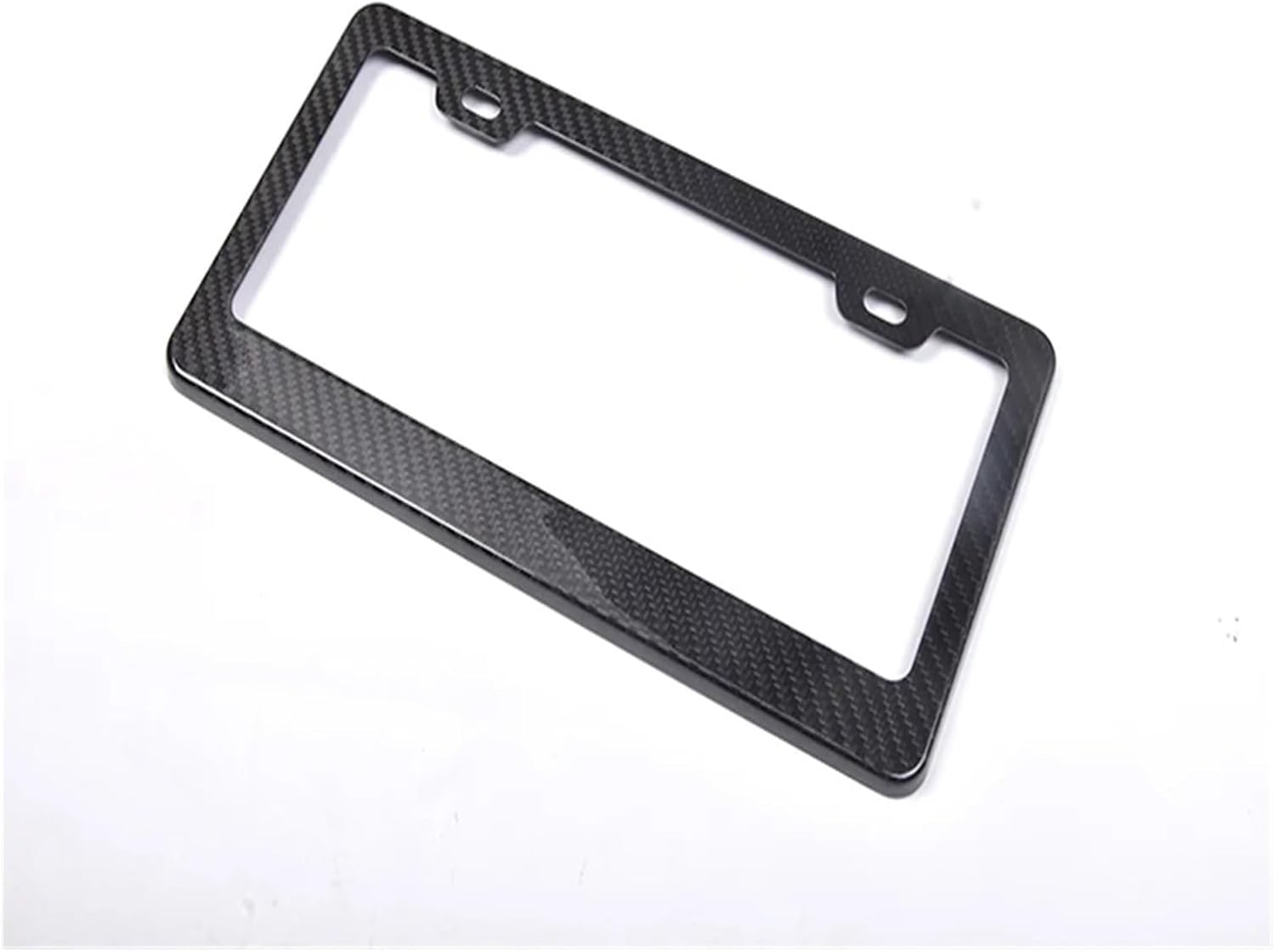 Real Carbon Fiber Pattern License Plate Framework is Suitable American and Canadian Number Plate Decoration.