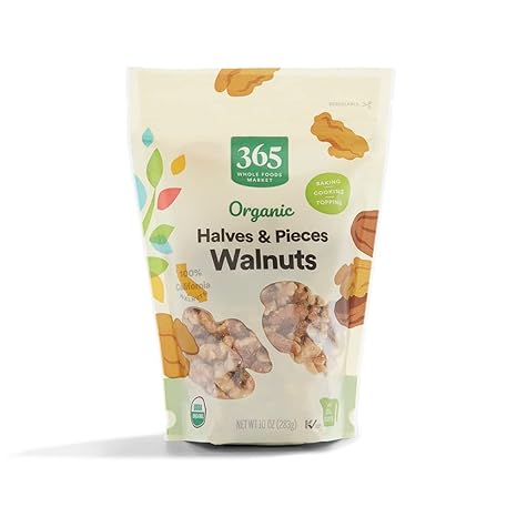 365 by Whole Foods Market, Organic Halves & Pieces Walnuts, 10 Ounce