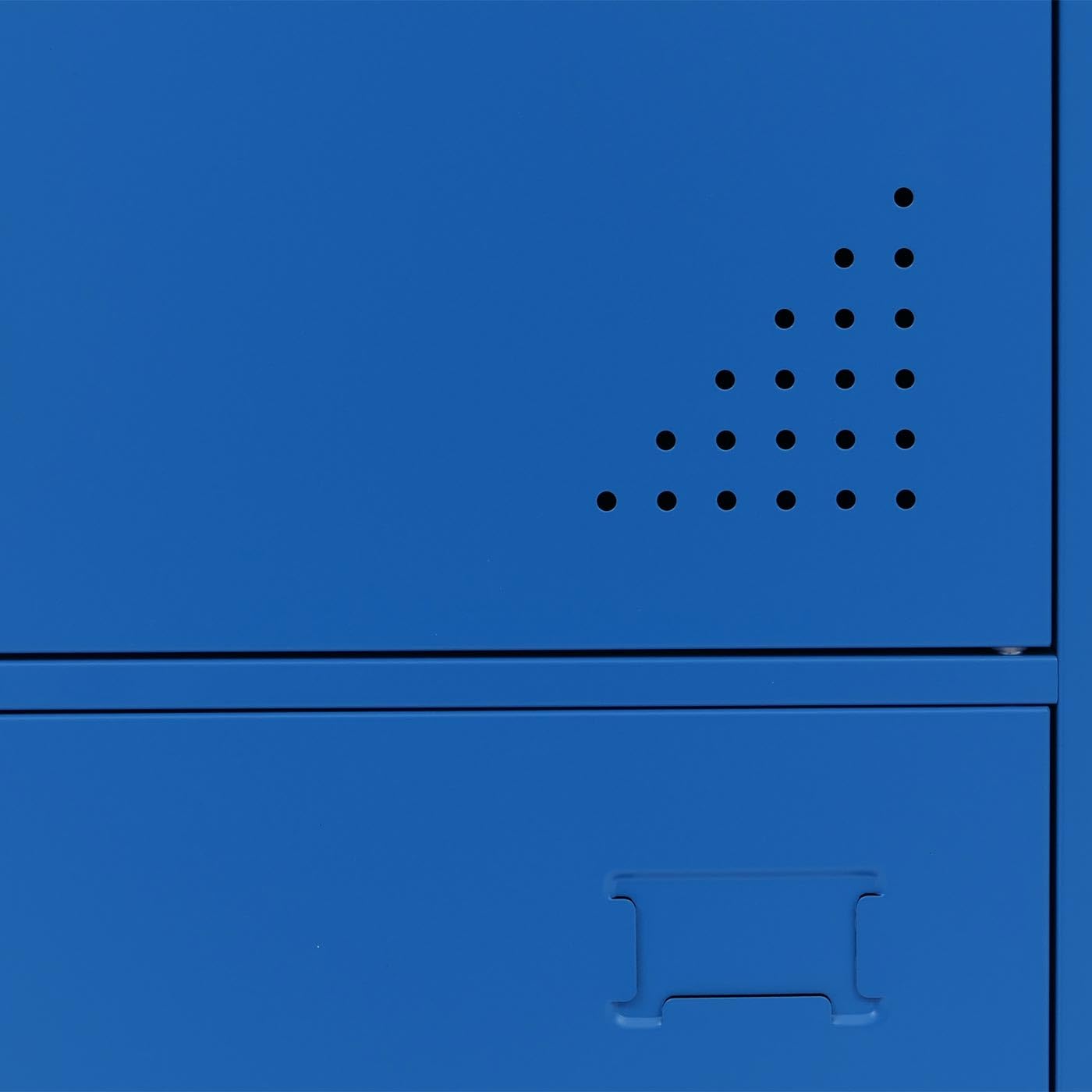 Mendler Spind HWC-P63, Schließfach Wertfachschrank Schließfachschrank 2 Türen, 90x38x45cm Stahl - blau