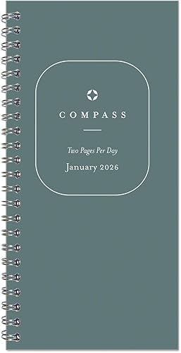 FranklinCovey - Planificador de dos páginas por día encuadernado con alambre (monarca, enero de 2025 - diciembre de 2025)