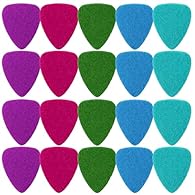 Soft and Authentic Sound: Made of synthetic felt material, these guitar picks provide a mellow and authentic sound different from the percussive sound produced by plastic or metal picks. The soft and comfortable touch enhances your playing experience...