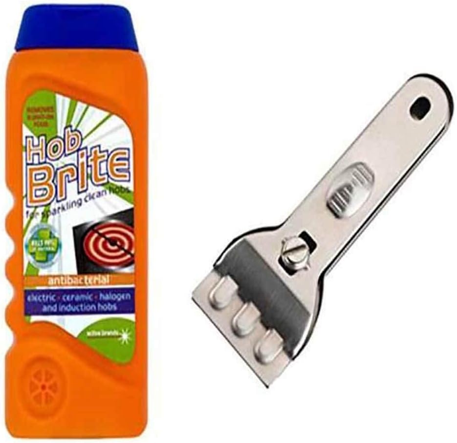 Universal Hob Scraper & 300ml Hob Brite Ceramic Induction Cream Hob Cleaner Amazon.co.uk Grocery