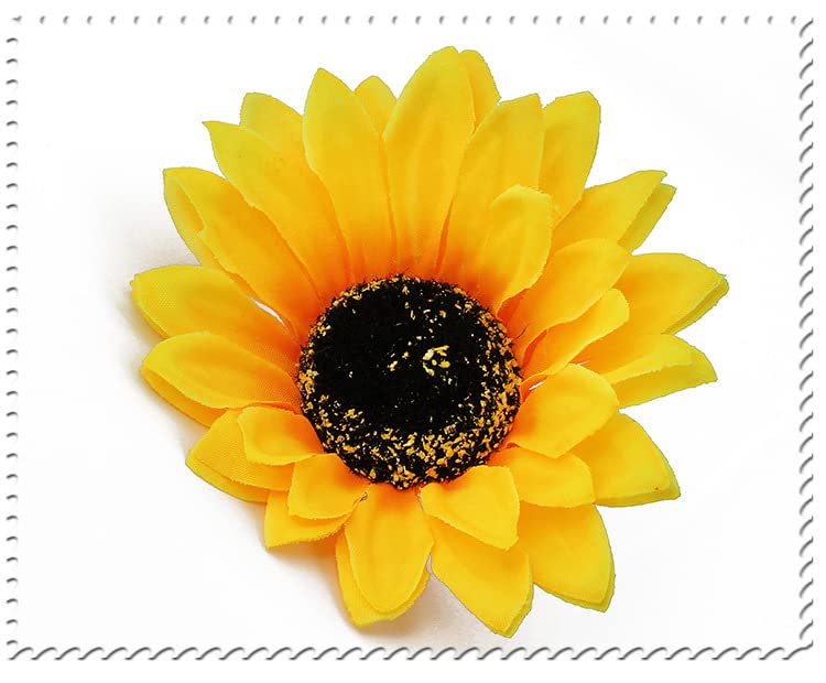 Pinzas para el cabello en forma de girasol, set de 2 piezas miniatura 3