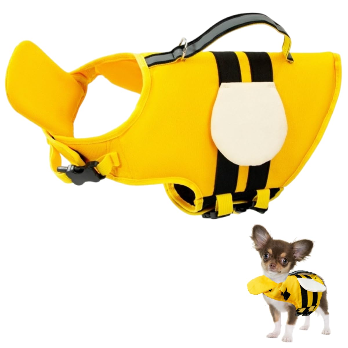 Amazon | Little Bean ペット 犬用ライフジャケット 調節可能 高浮力