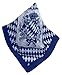Produktbild Blau-weißes Nickituch | Kopftuch im Bayern-Look mit bayerischem Wappen | Bandana aus 100% Baumwolle | Halstuch 53 x 53 cm | Teichmann