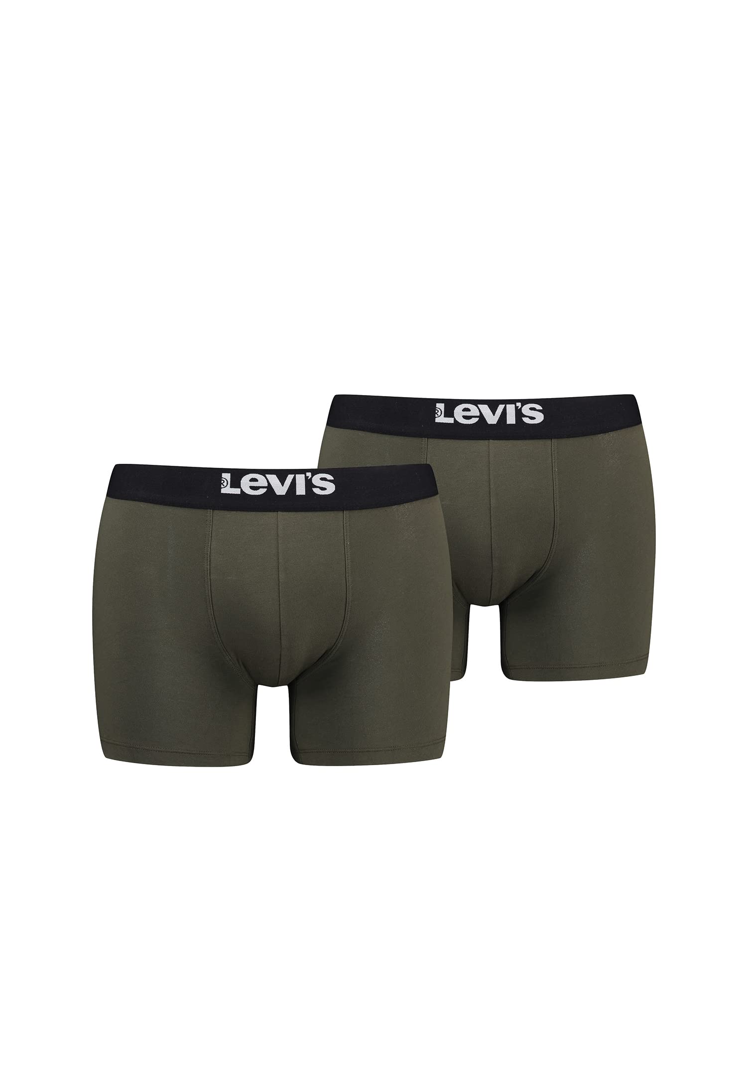 LEVIS Men's BOXER, Khaki, S (pack of 2)