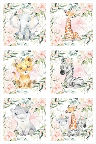 UNIQUE Safari Fabric Panel Set (6 Panels, 12x12in Each) for 