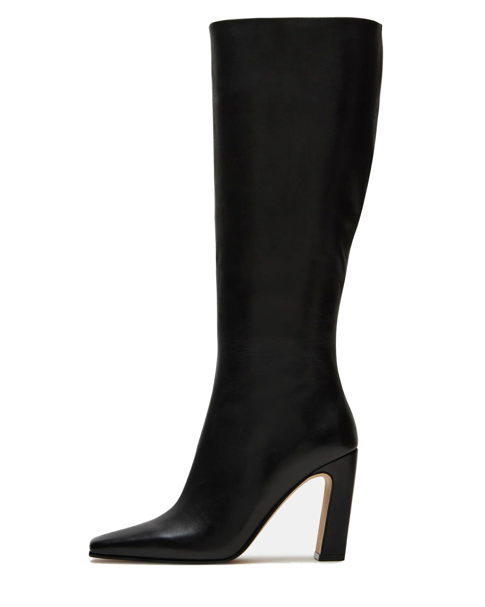 Knee High Boots for Women Square Toe Side Zipper Chunky Heels Casual Fashion Tall Long Boot Comfortable Wild