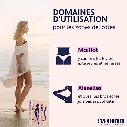 womn Crème Dépilatoire Intime Femme – Zone Bikini & Aisselles 100 ml – vue 5