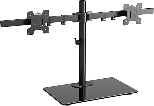 Miniatura 14 de Soporte doble para 2 monitores LCD de WALI (WL-M002), Negro