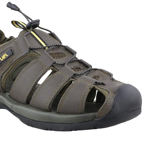Image of FUEL Comando Men's Fisherman Sandals - Comfortable, Breathable & Flexible Outdoor Sandals with Protective Toe, Anti-Skid Sole - Stylish Casual Beach & Sports Footwear