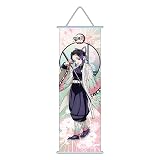 BUOE Anime Demon Slayer : Kimetsu no Yaiba Figurine Tableau à roulettes Poster mural Décoration d'intérieur 9,8 x 27,5 pouces (Kochou Shinobu)