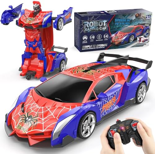 Coche Teledirigido Robot, Spider Transformar RC Carro Radiocontro...