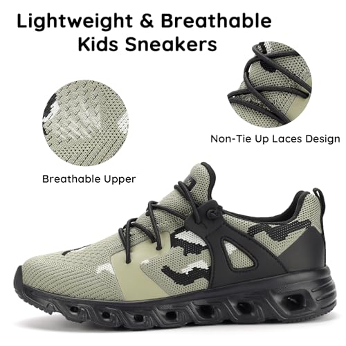 Kids Shoes for Boys Girls Running Tennis Slip On Shoes Athletic Walking Sneakers2