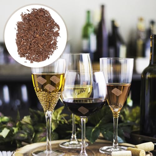 VICASKY Eichenspäne zum Reifen von Whisky und Rotwein : Französische Eichenchips für Hausbrauerei — Premium Eichenholzstücke Barzubehör — Elegante Eichenholzspäne Present für Winzer