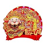 Veasbuu Figura Decorativa de Fieltro vietnamita con la Cabeza y Festival de Primavera, Centro de Mesa Animado para Prosperidad y alegría, de Mesa de Escritorio para el hogar, Oficina, Sala de