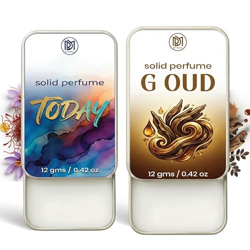 Image of Dr.Mashur Solid Perfume |G oud&Today Alcohol Free Wax Perfume Balm, Long Lasting | Pocket Tin 12g, Pack Of 2| Non Greasy Smooth Glide, Travel Friendly Men And Women