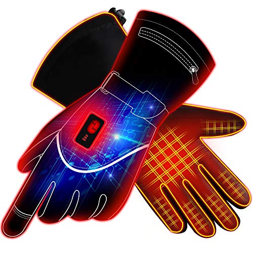 GLOBAL VASION Heated Gloves for Men Rechargeable Hand Warmers Outdoor Ski Hiking Snowboating