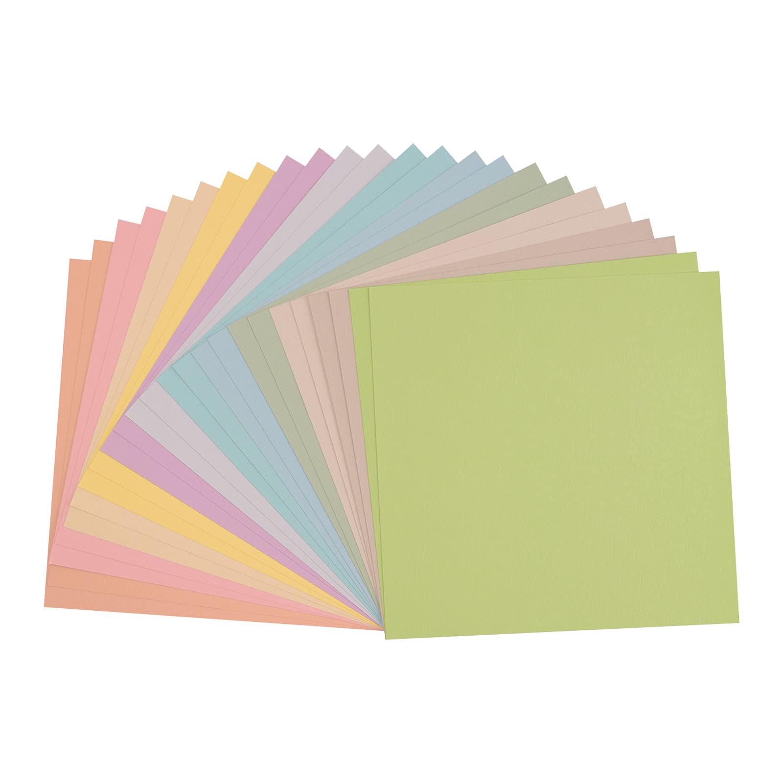 Florence Papier Cartonné 72 Feuilles de 30,5 x 30,5 cm en 24 Couleurs – Grand Lot de Papier Scrapbooking pour Loisirs Créatifs, Faire-Part de Mariage, Dessin et Découpes