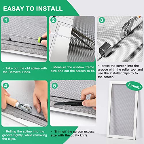 Window Screen Tools For Screen Replacement Spline Tool, Screen Tool Kit For Window Screen Repair #TOP4