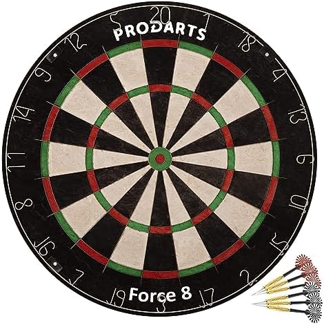 Prodarts Dartboard Leightning 7 - Out Z Klasy Sisal Sławki - Profesjonalna Dodatkowa Konstrukcja Cienkiego Drutu - Wymiar 451X38 Mm - Rzutki | Zasady | W Zestawie Zestaw Montażowy