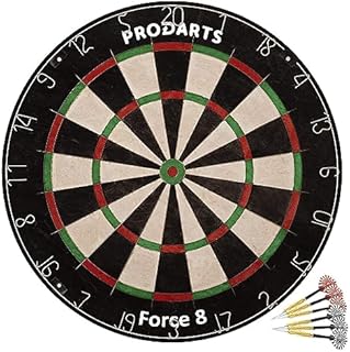 Prodarts Dartboard Leightning 7 - Out Z Klasy Sisal Sławki - Profesjonalna Dodatkowa Konstrukcja Cienkiego Drutu - Wymiar 451X38 Mm - Rzutki | Zasady | W Zestawie Zestaw Montażowy